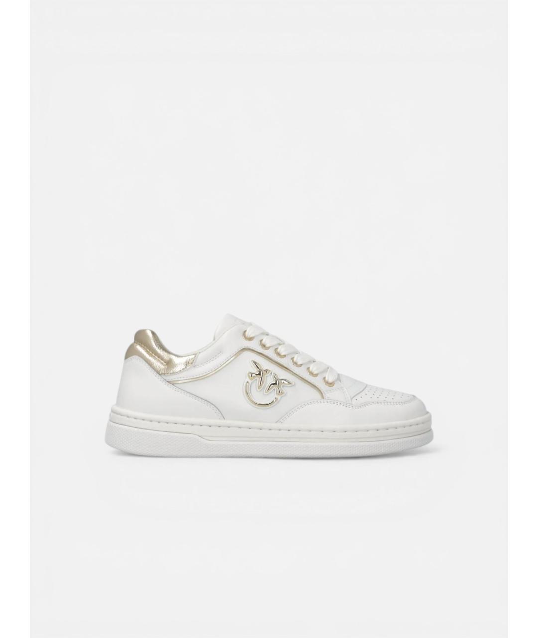 PINKO Белые кожаные кеды, фото 10