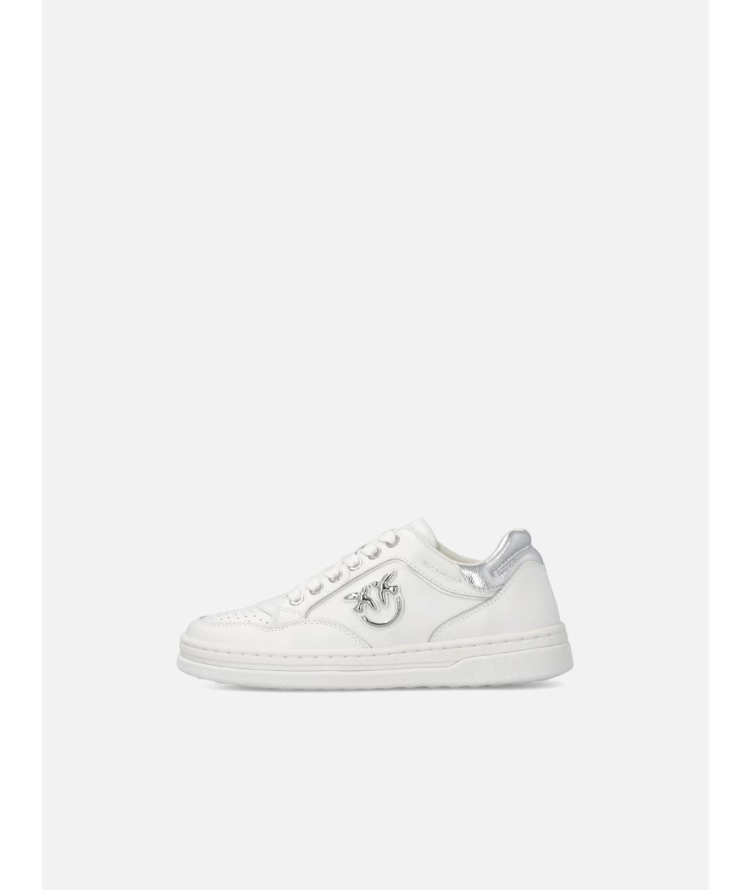 PINKO Белые кожаные кеды, фото 5