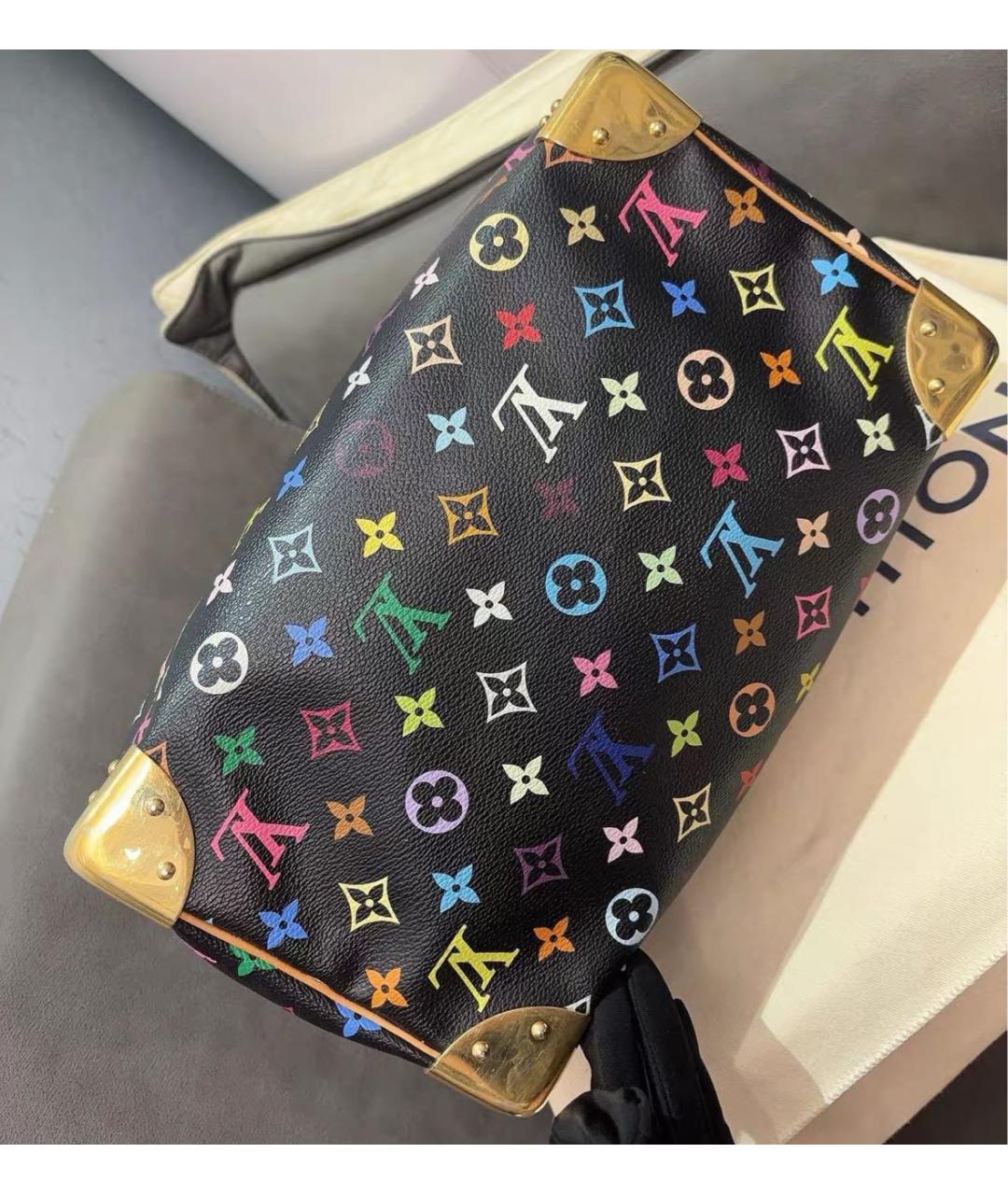 LOUIS VUITTON Черная сумка с короткими ручками, фото 7