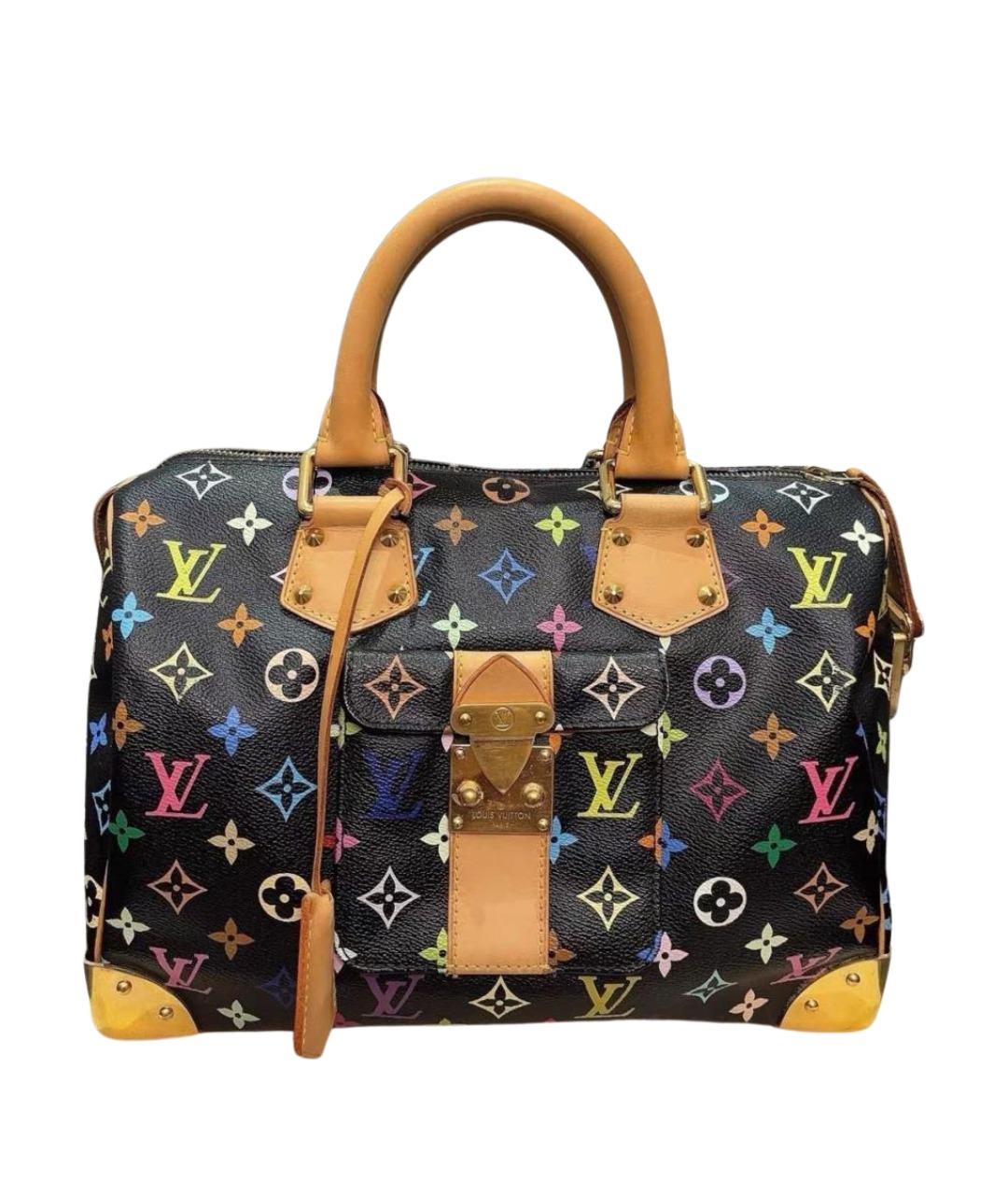 LOUIS VUITTON Черная сумка с короткими ручками, фото 1