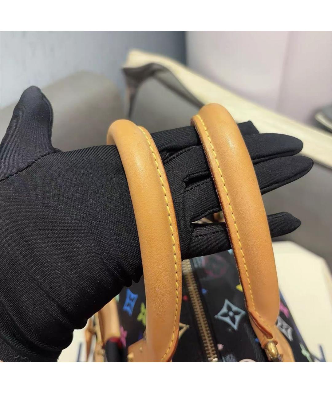 LOUIS VUITTON Черная сумка с короткими ручками, фото 3