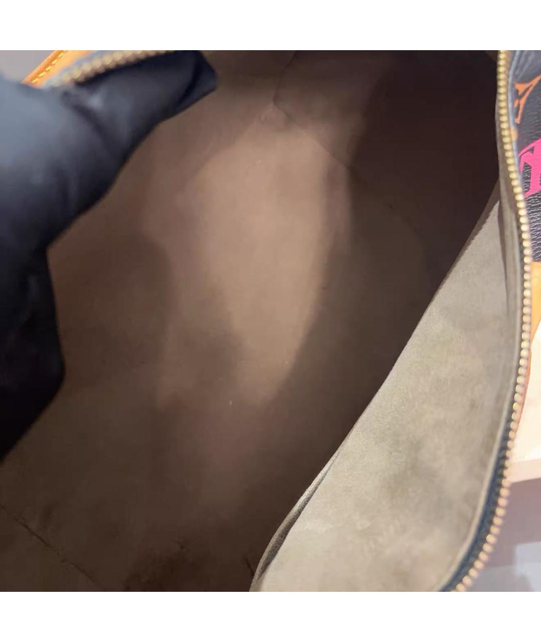 LOUIS VUITTON Черная сумка с короткими ручками, фото 8