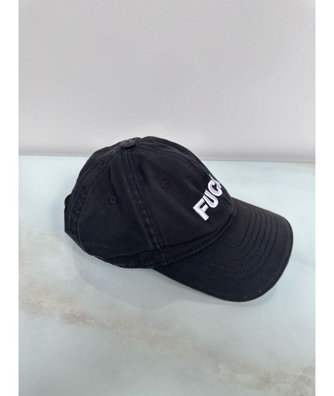 VETEMENTS Черная хлопковая кепка/бейсболка, фото 2