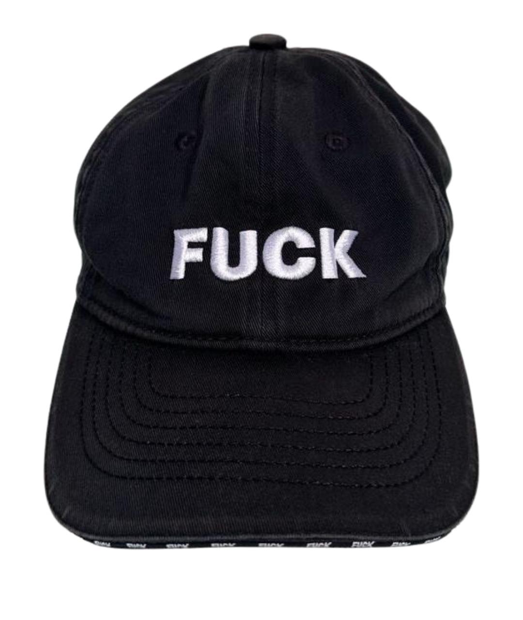 VETEMENTS Черная хлопковая кепка/бейсболка, фото 1