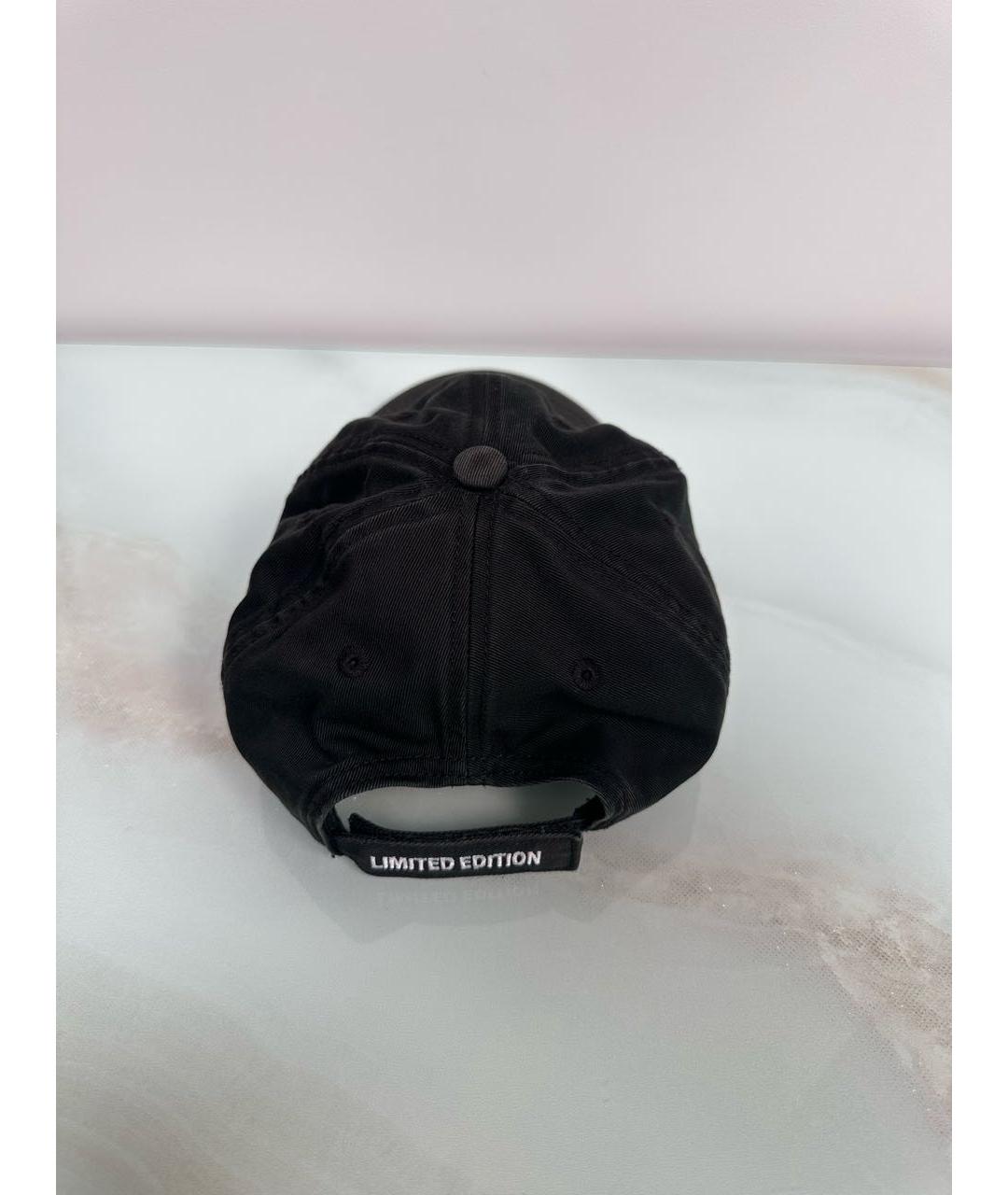 VETEMENTS Черная хлопковая кепка/бейсболка, фото 4