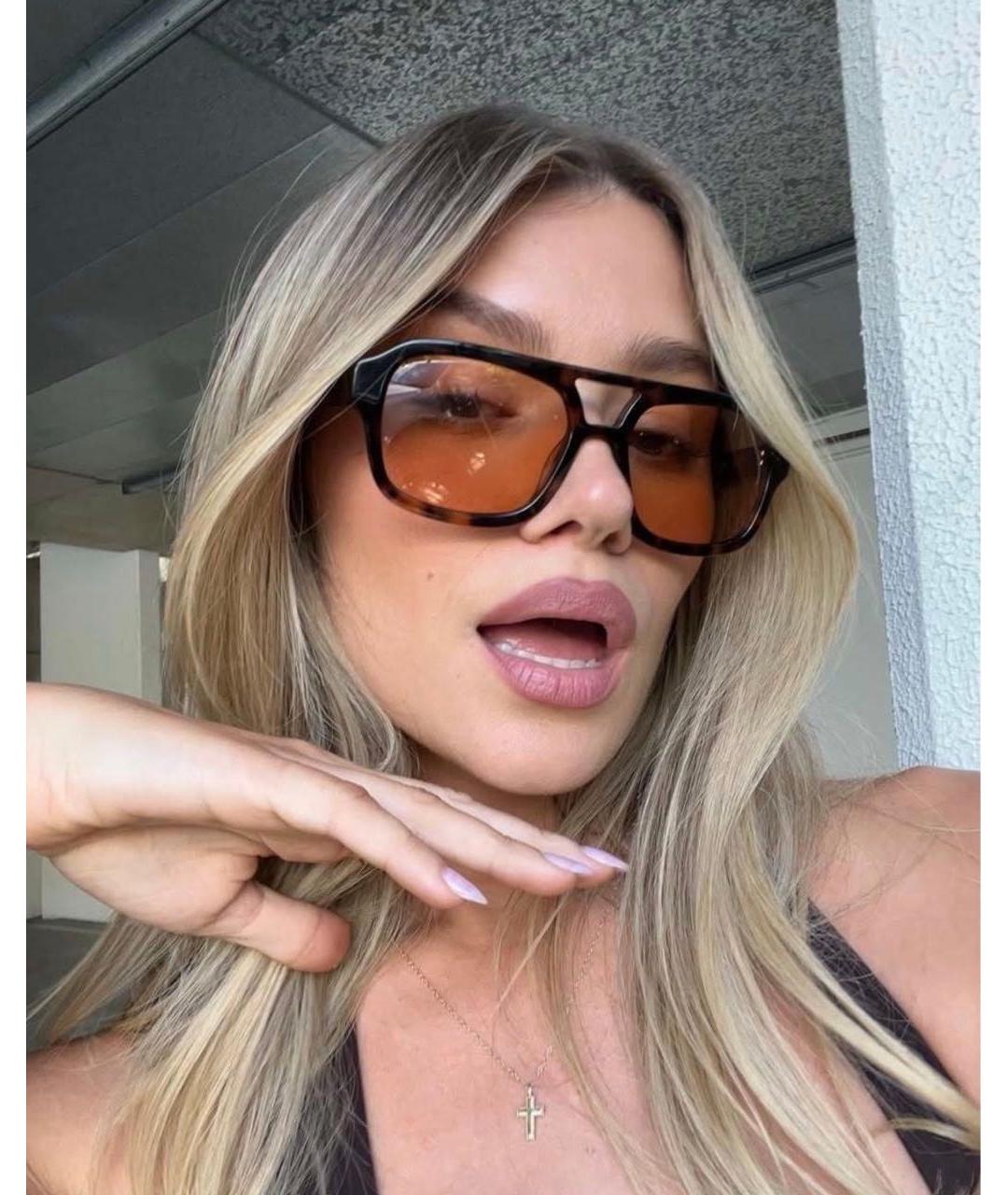 Vehla Коричневые пластиковые солнцезащитные очки, фото 7