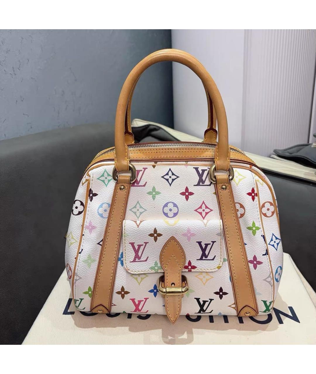 LOUIS VUITTON Белая сумка с короткими ручками, фото 9