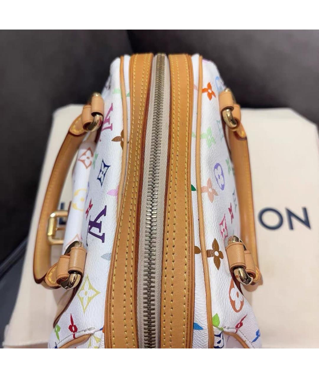LOUIS VUITTON Белая сумка с короткими ручками, фото 7