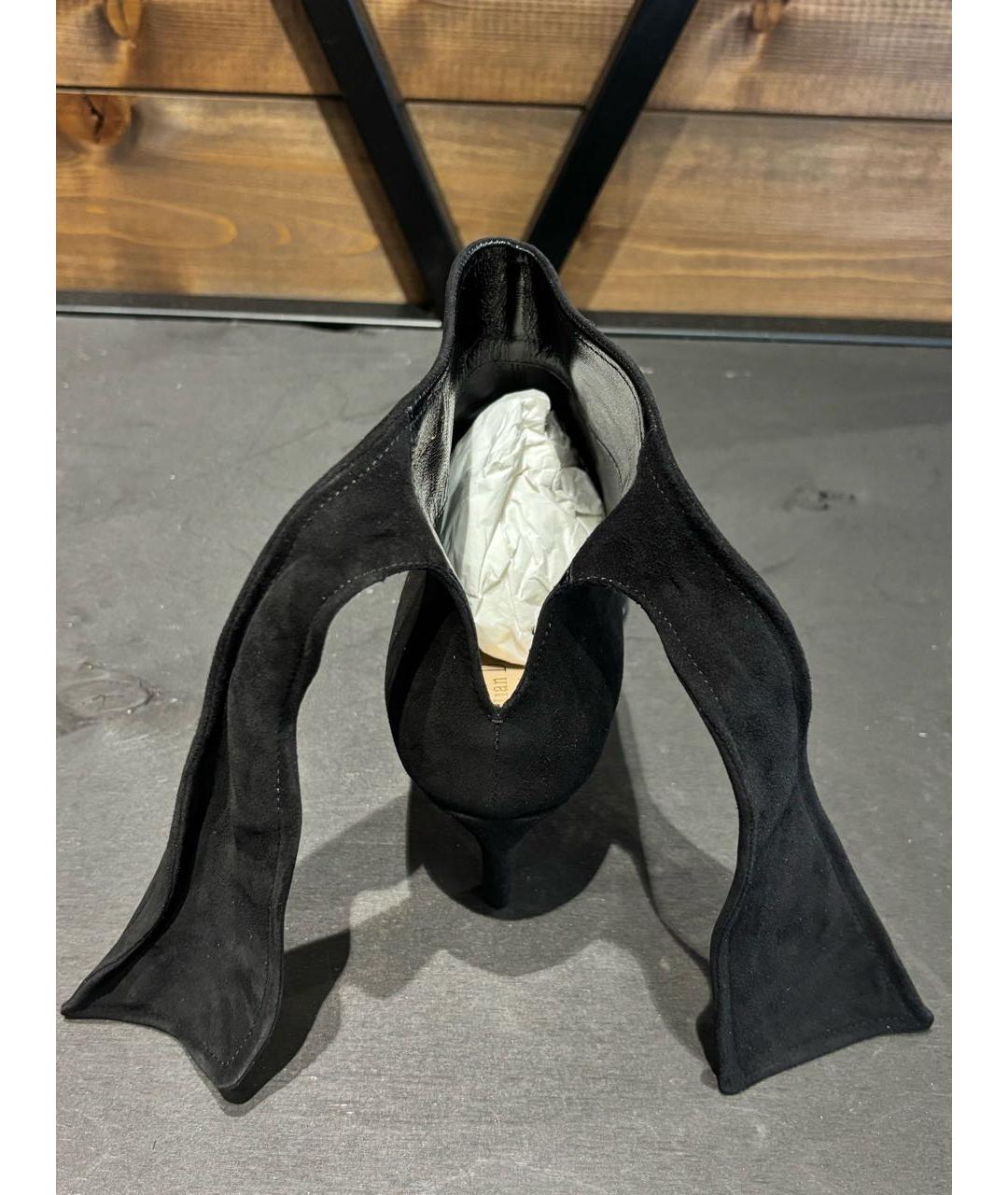 CHRISTIAN DIOR Черные замшевые ботильоны, фото 6