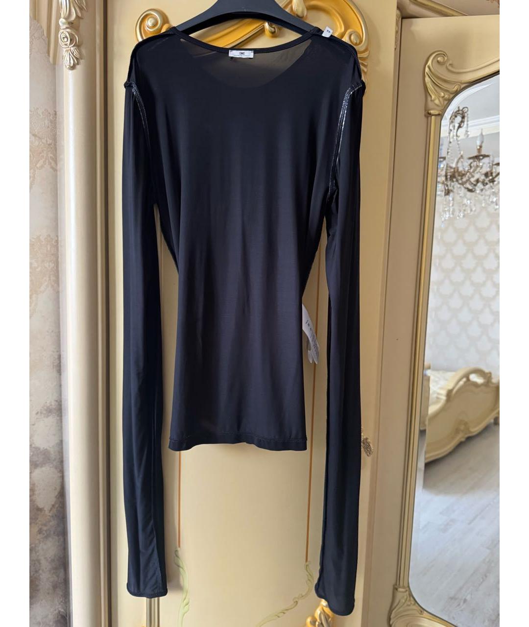 ELISABETTA FRANCHI Черная блузы, фото 5