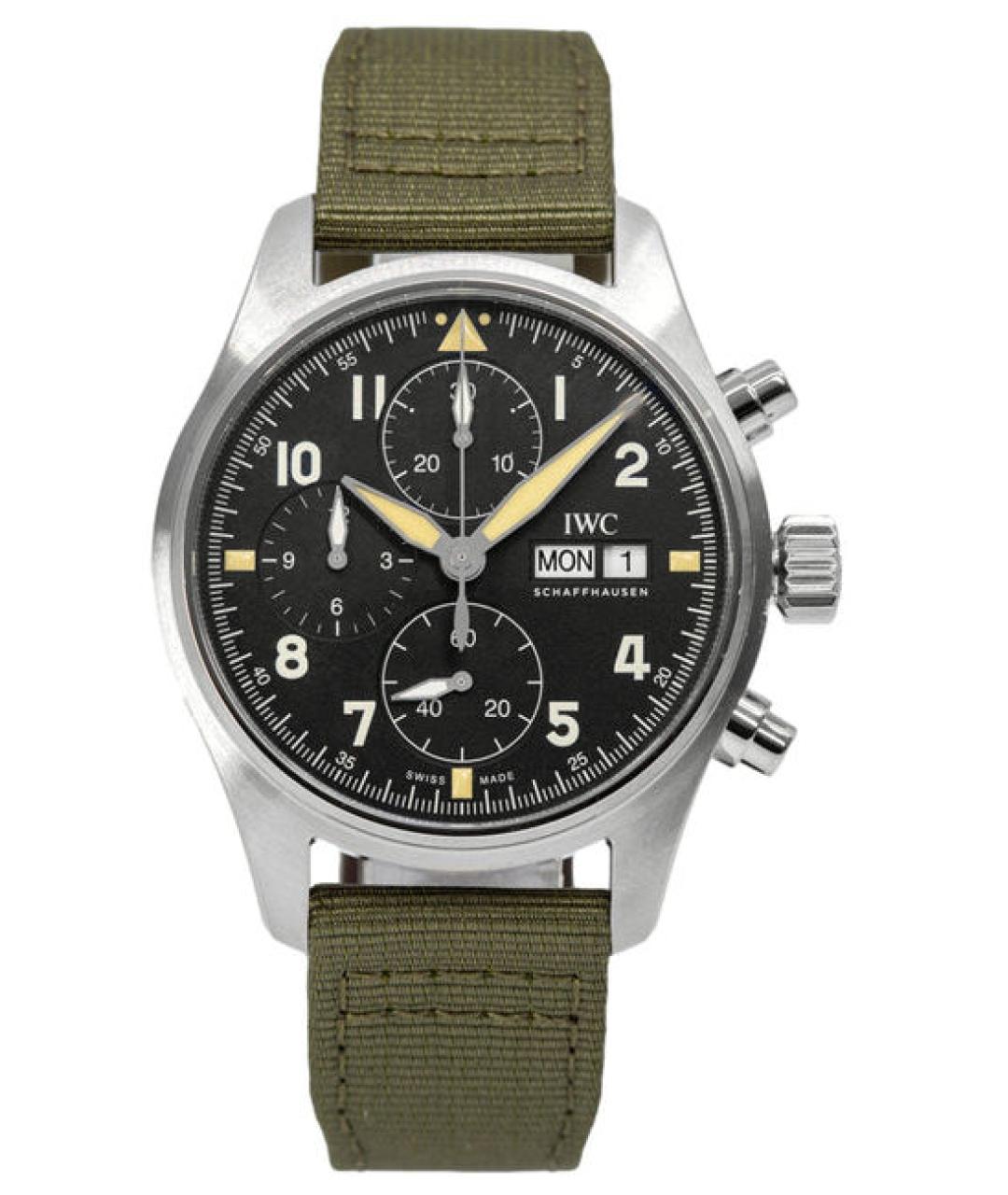 IWC Черные металлические часы, фото 5