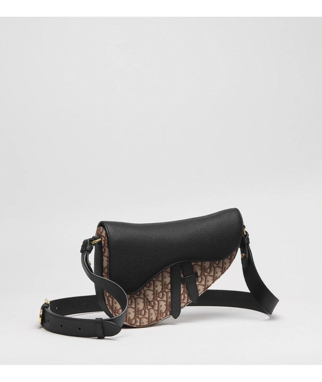 CHRISTIAN DIOR Коричневая кожаная сумка на плечо, фото 5