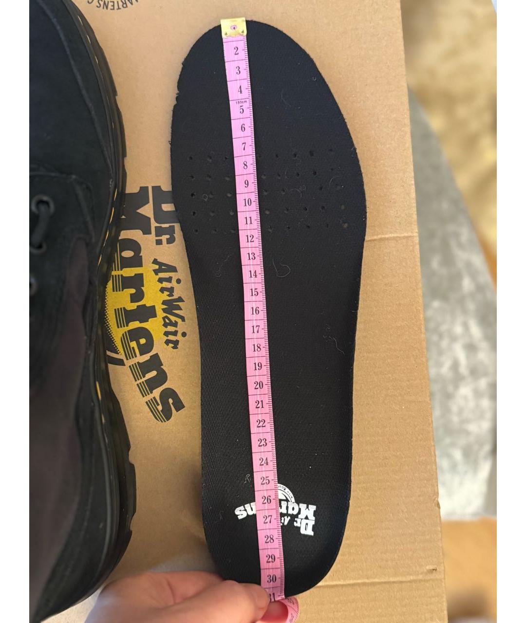 DR. MARTENS Черные замшевые высокие ботинки, фото 4