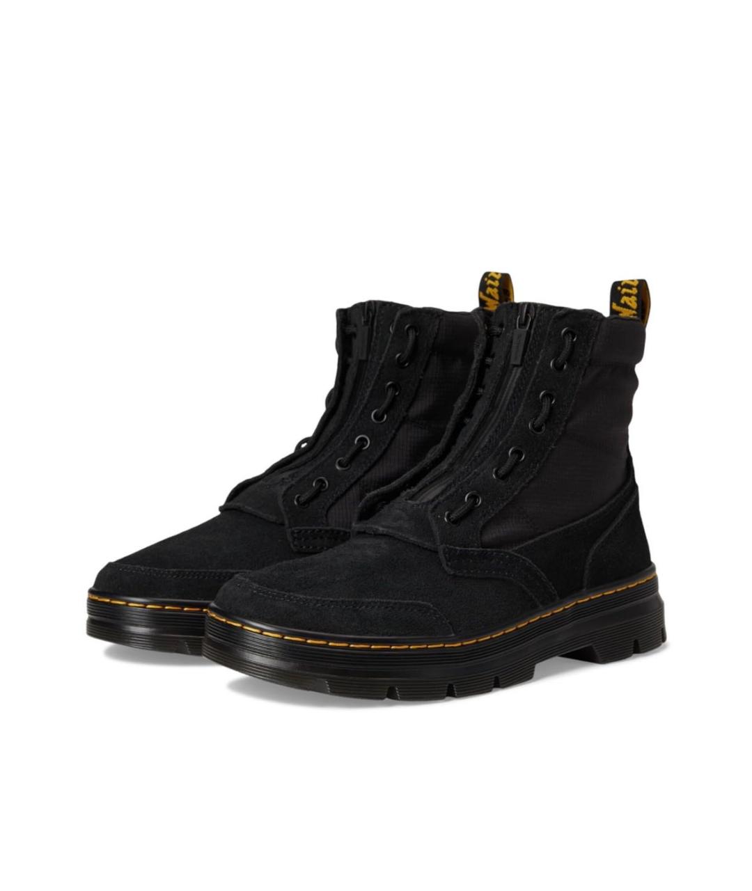 DR. MARTENS Черные замшевые высокие ботинки, фото 2