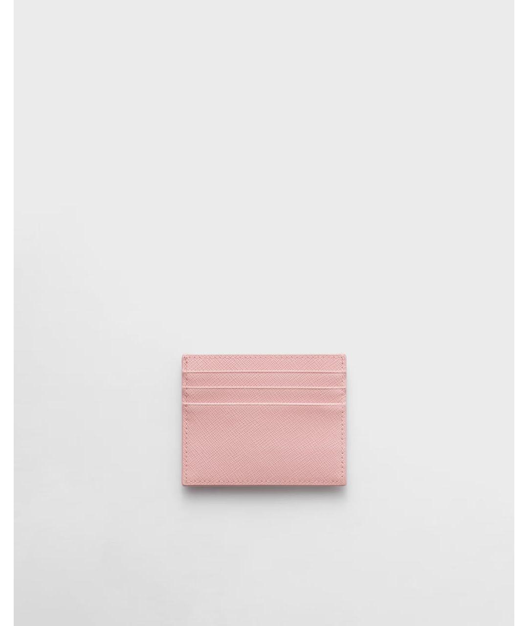 PRADA Розовый кожаный кардхолдер, фото 2