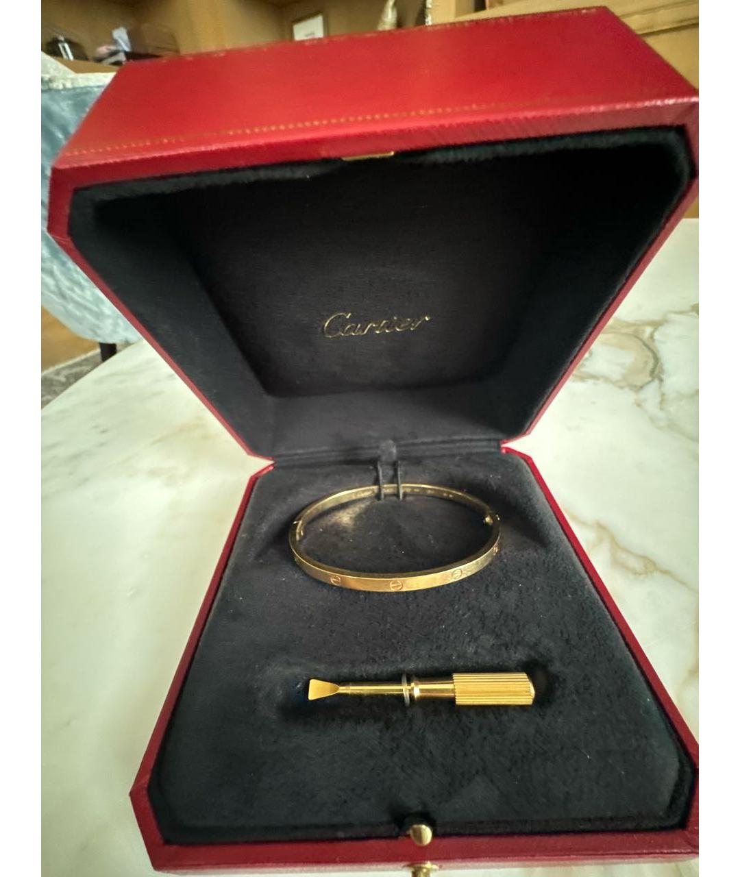 CARTIER Золотой браслет из желтого золота, фото 2