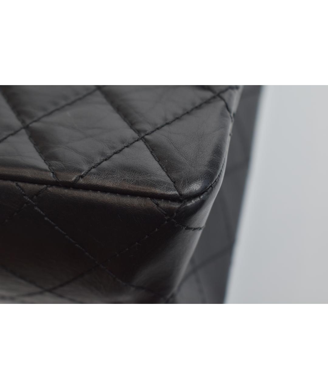 CHANEL Черная кожаная сумка через плечо, фото 6