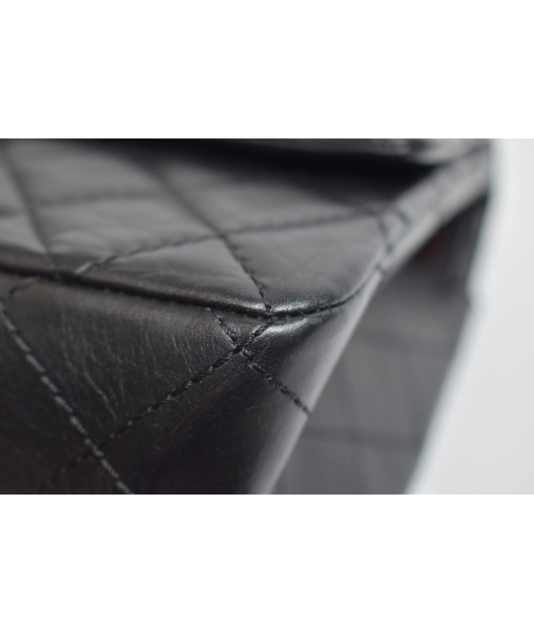 CHANEL Черная кожаная сумка через плечо, фото 7