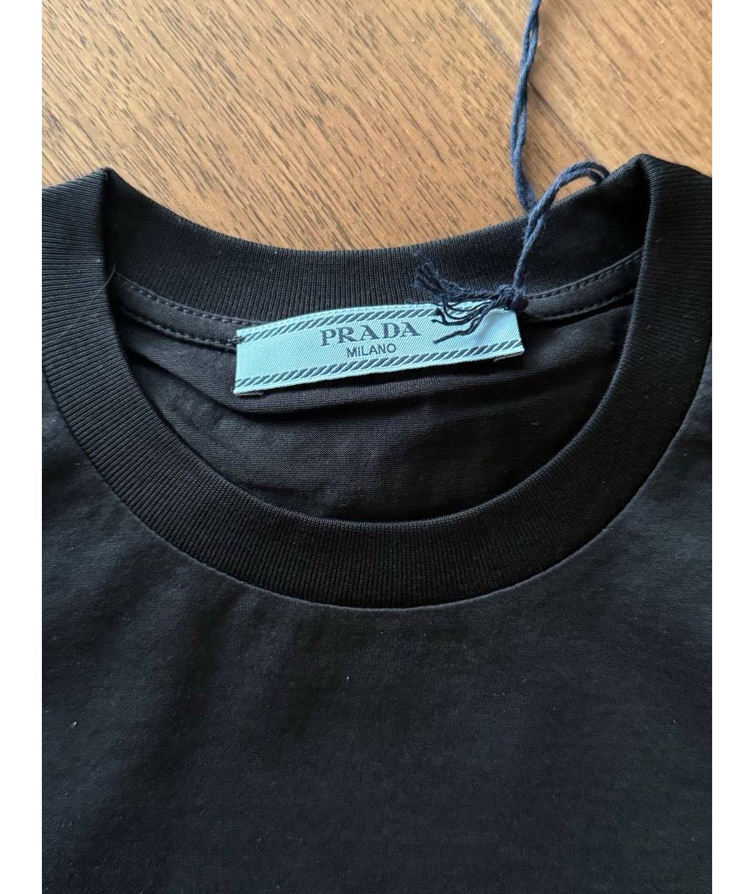 PRADA Черная футболка, фото 3