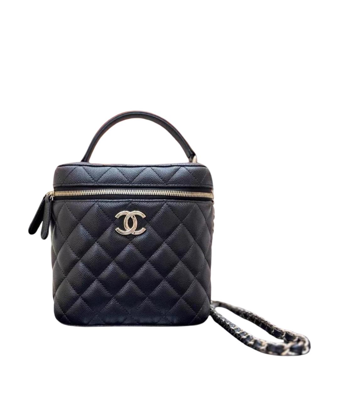 CHANEL Черная кожаная сумка через плечо, фото 1