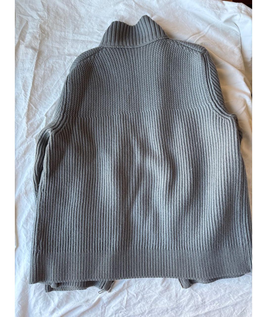 LOUIS VUITTON Серый шерстяной джемпер / свитер, фото 3