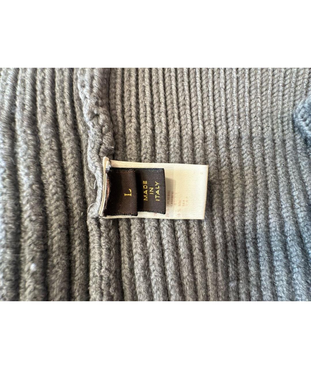 LOUIS VUITTON Серый шерстяной джемпер / свитер, фото 5