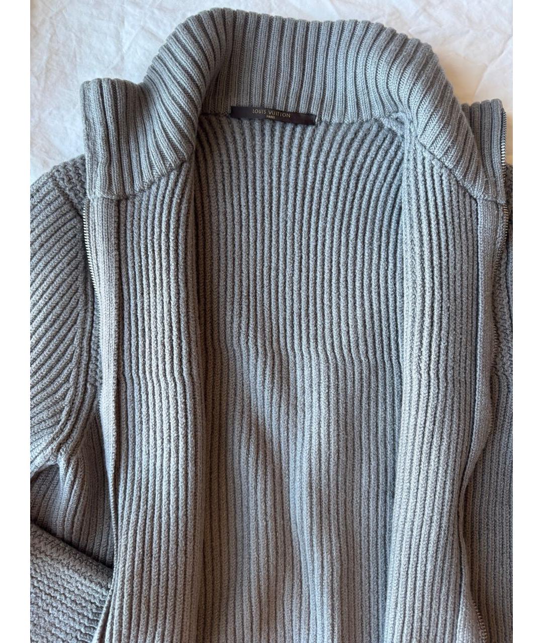 LOUIS VUITTON Серый шерстяной джемпер / свитер, фото 2
