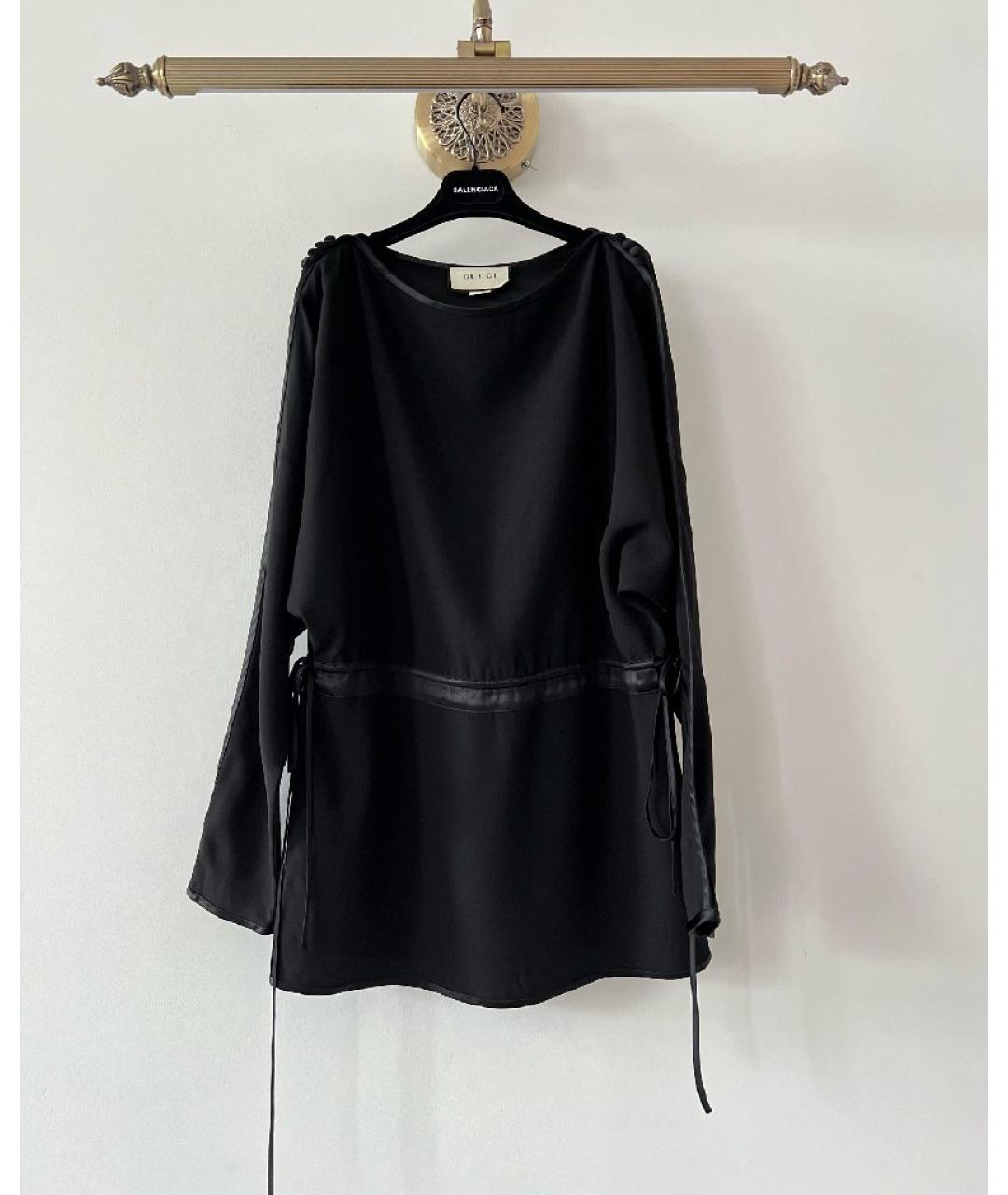 GUCCI Черное вискозное платье, фото 10