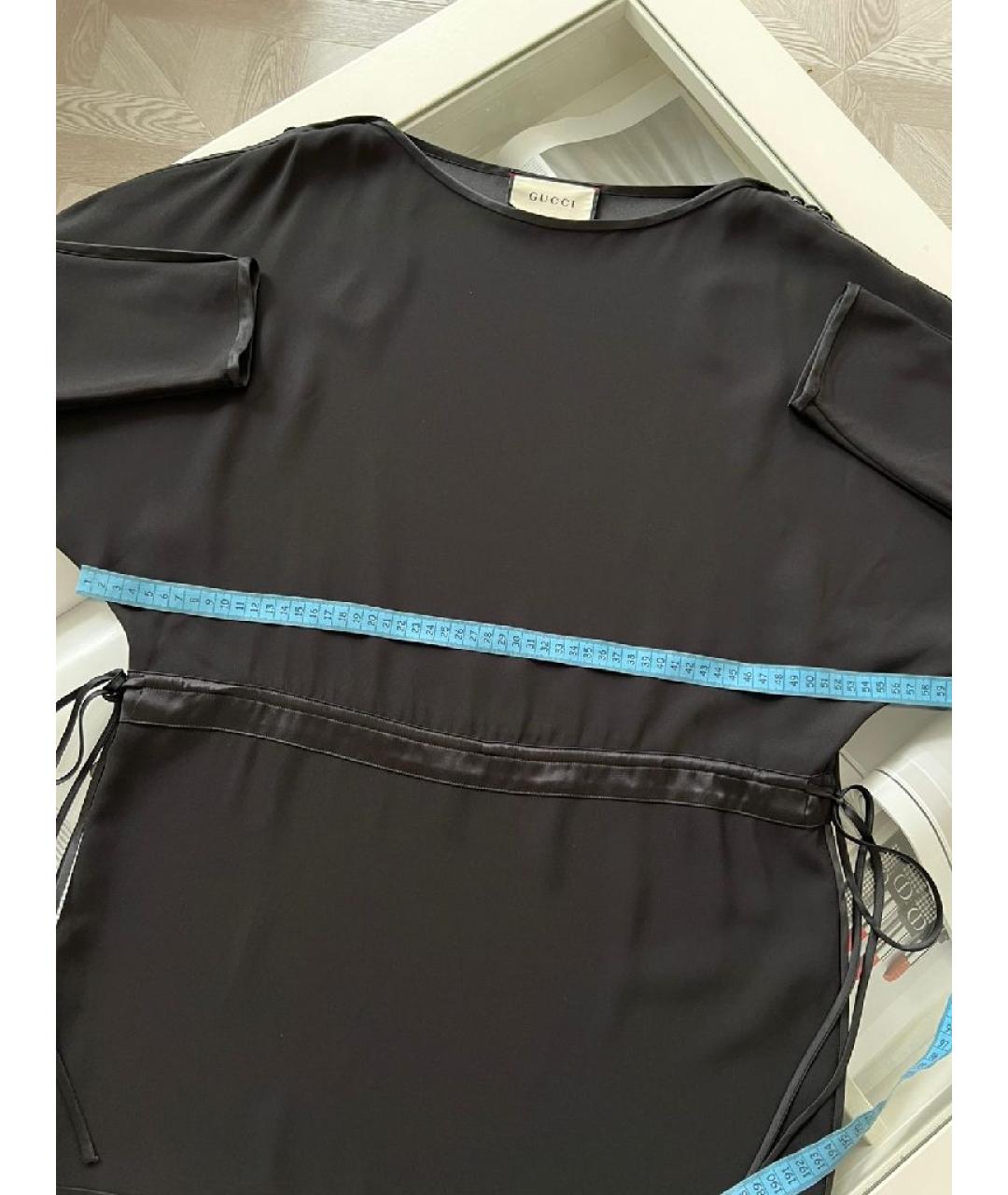 GUCCI Черное вискозное платье, фото 5