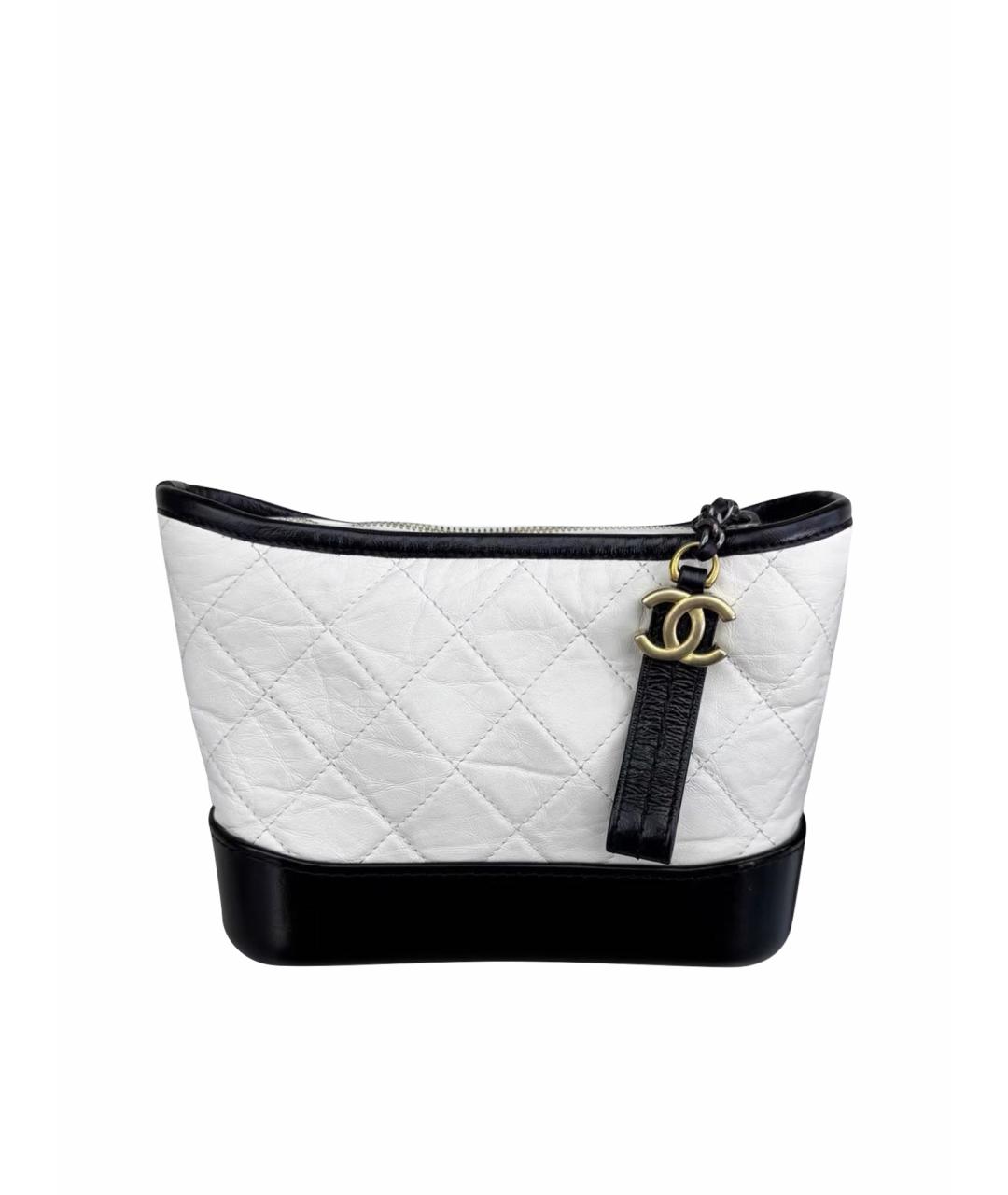 CHANEL Белая кожаная сумка через плечо, фото 1