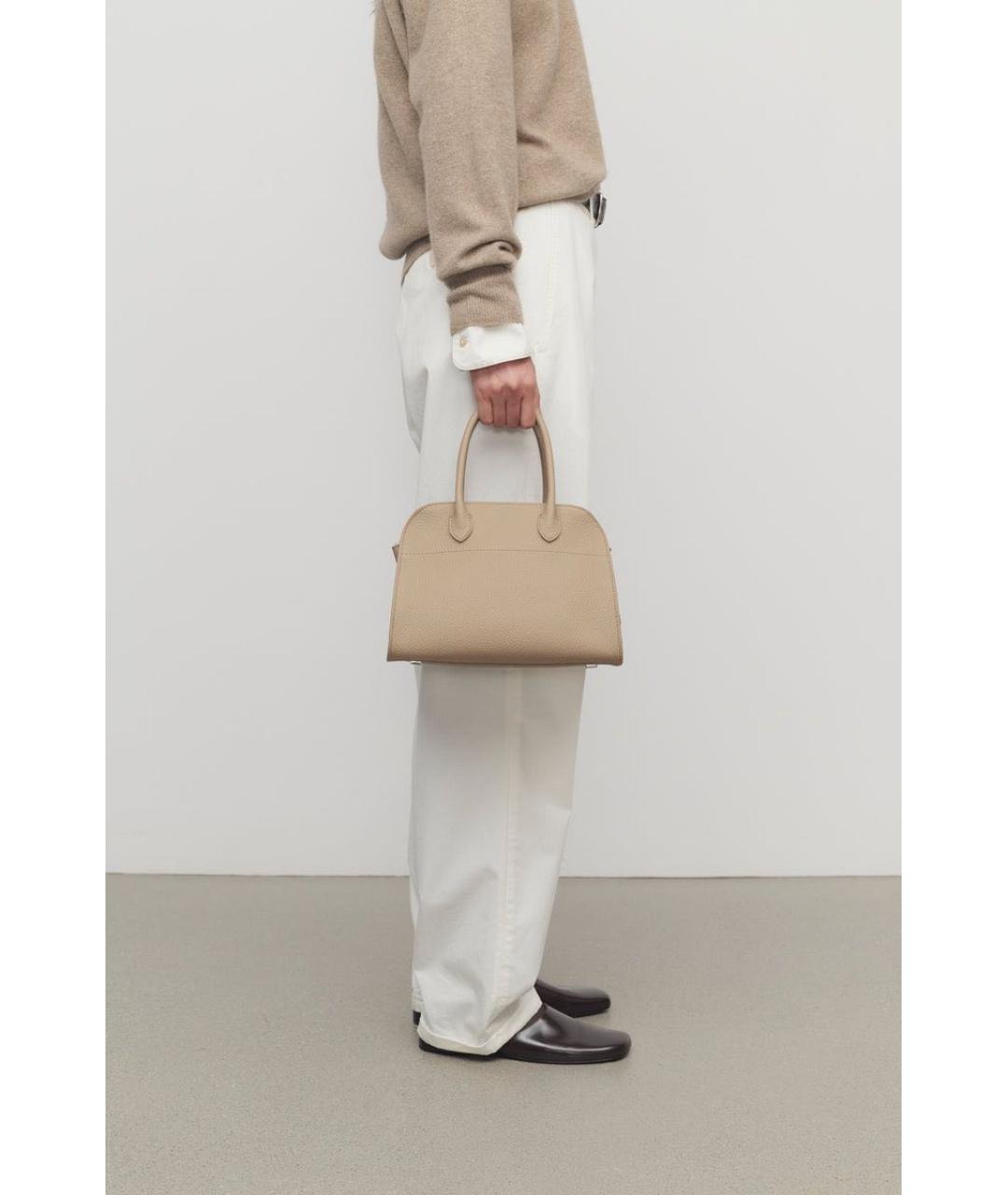 THE ROW Бежевая кожаная сумка через плечо, фото 2