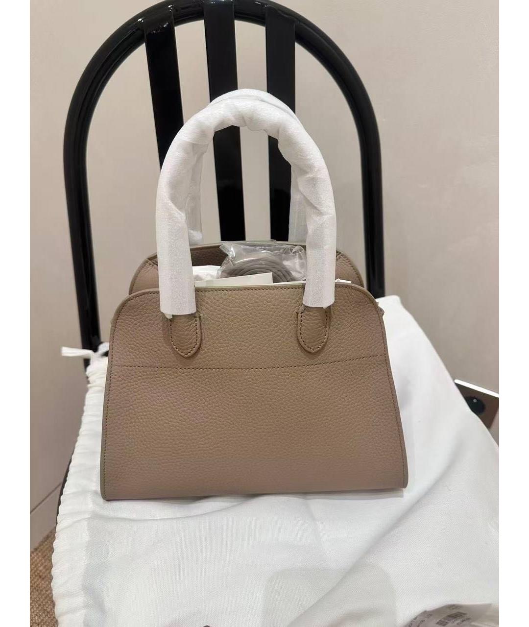 THE ROW Бежевая кожаная сумка через плечо, фото 3