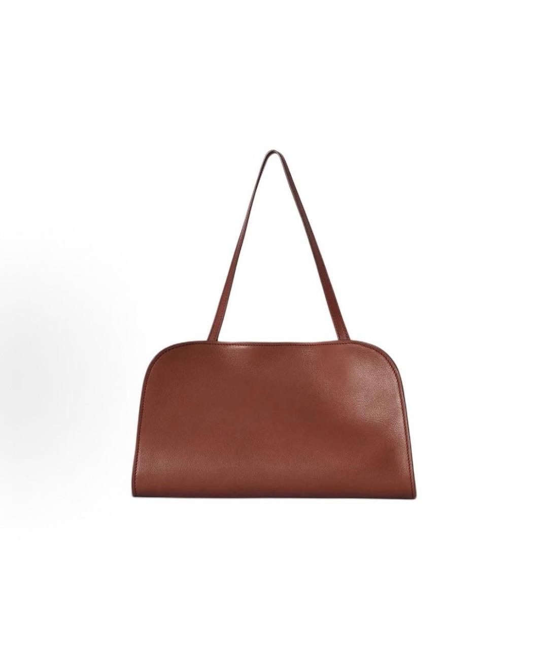 THE ROW Коричневая кожаная сумка через плечо, фото 5