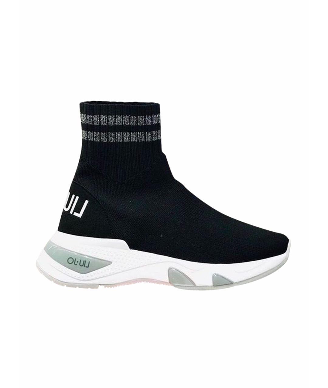 LIU JO Черные текстильные кроссовки, фото 1