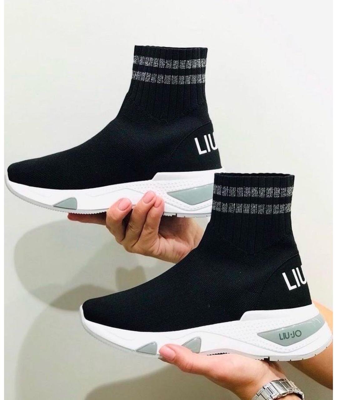LIU JO Черные текстильные кроссовки, фото 7