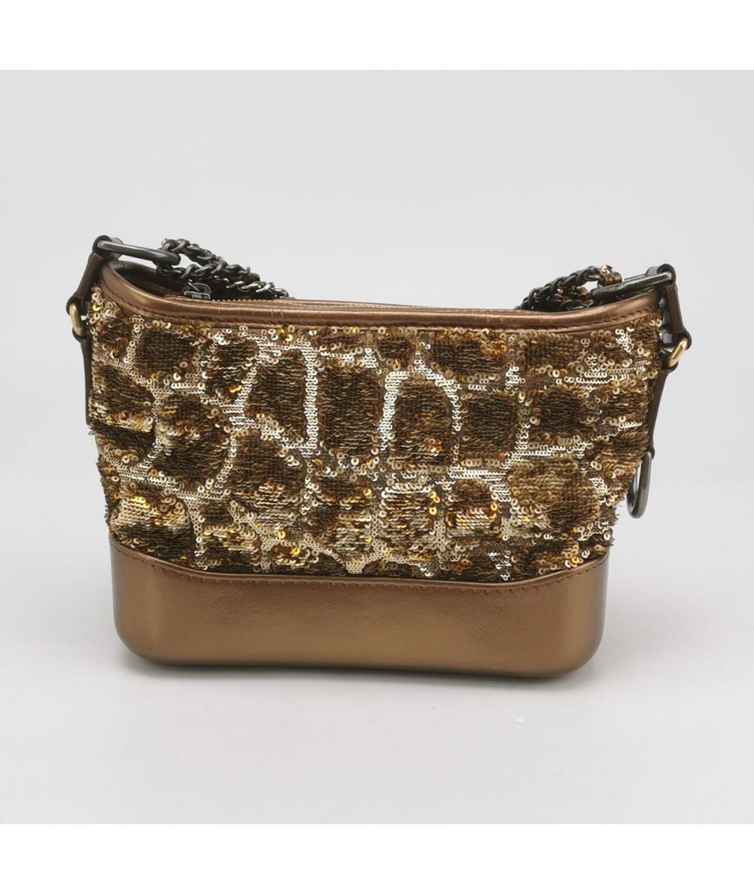 CHANEL Коричневая кожаная сумка через плечо, фото 4