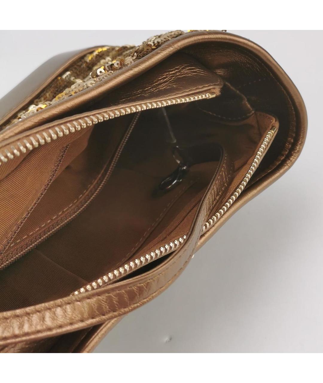 CHANEL Коричневая кожаная сумка через плечо, фото 6