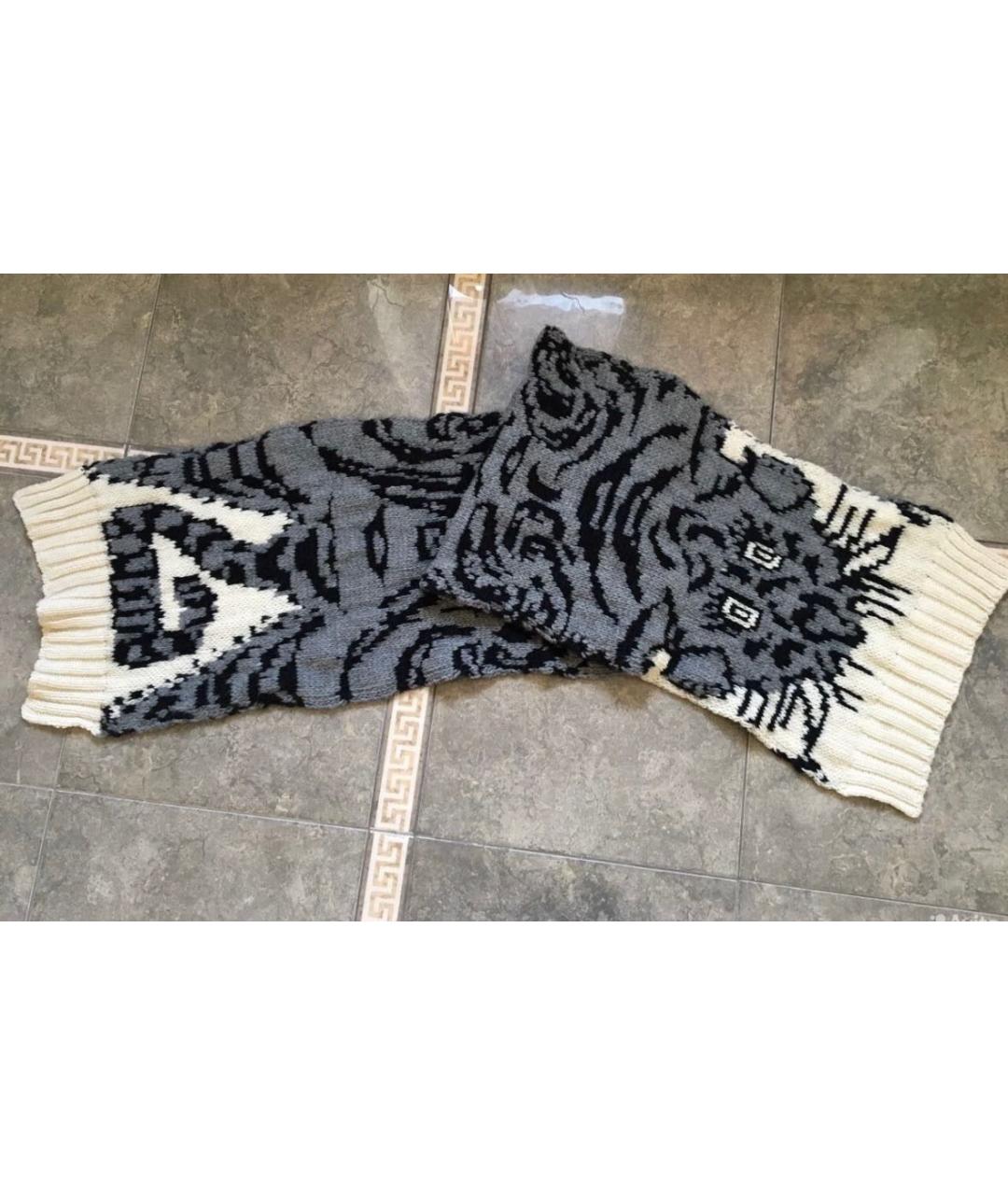 JOSEPH Серый шерстяной шарф, фото 4