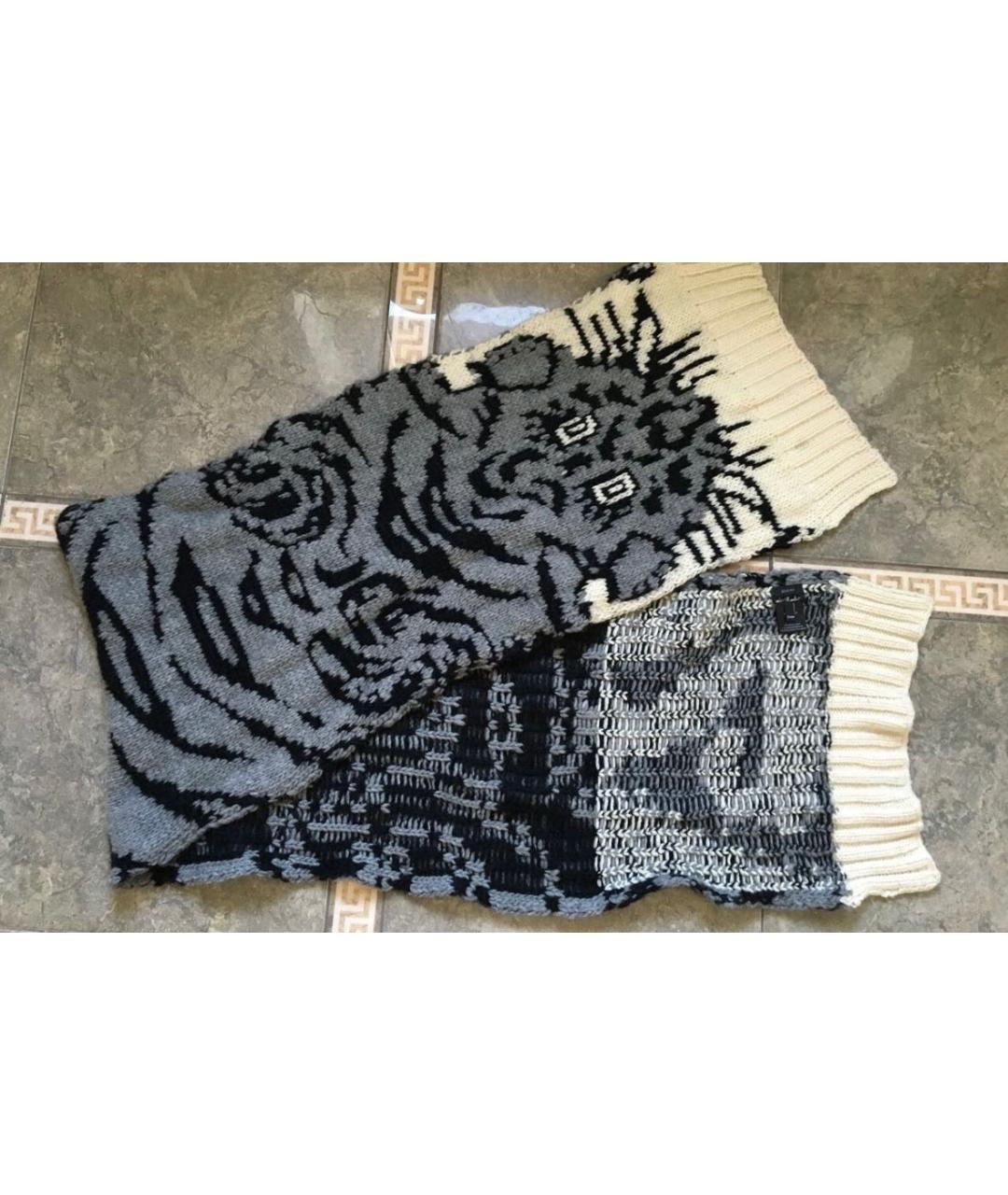 JOSEPH Серый шерстяной шарф, фото 2