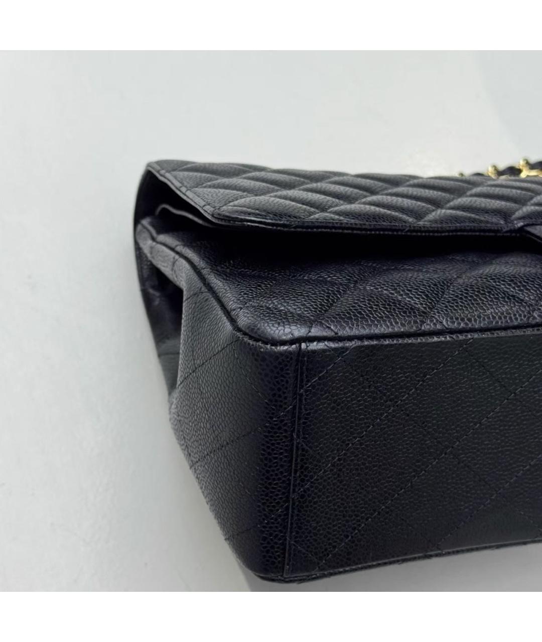 CHANEL Черная кожаная сумка через плечо, фото 6