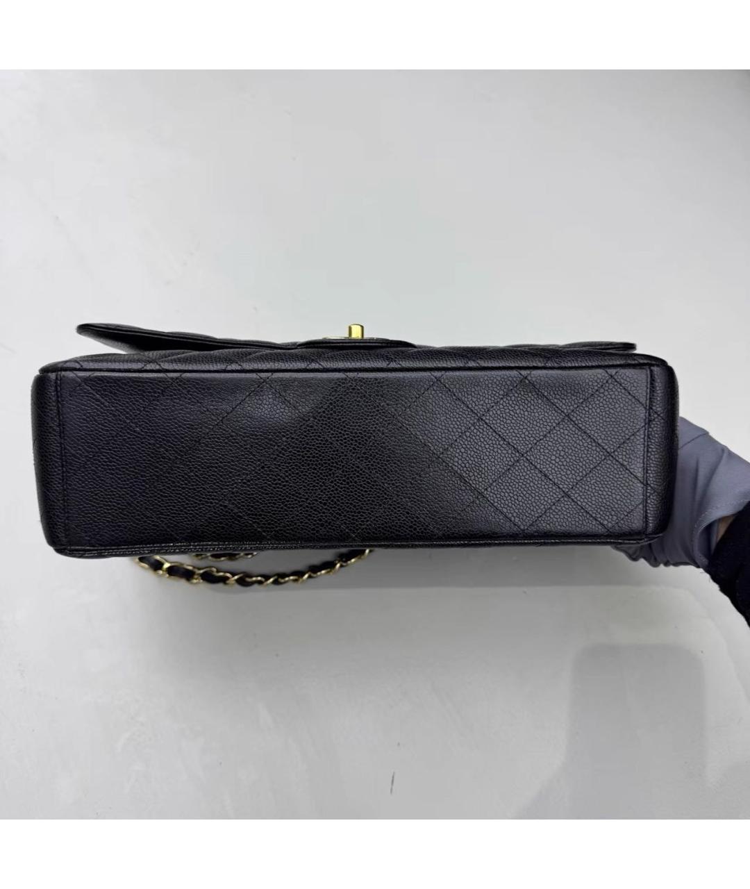 CHANEL Черная кожаная сумка через плечо, фото 4