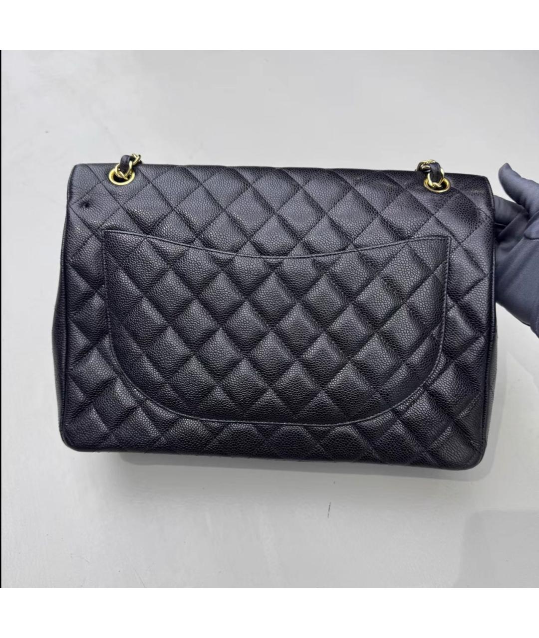 CHANEL Черная кожаная сумка через плечо, фото 3