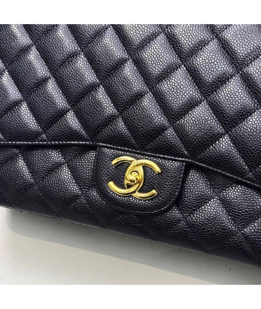CHANEL Черная кожаная сумка через плечо, фото 5