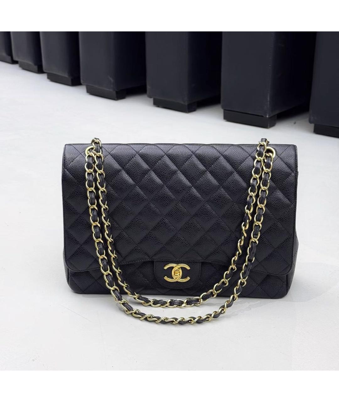 CHANEL Черная кожаная сумка через плечо, фото 9