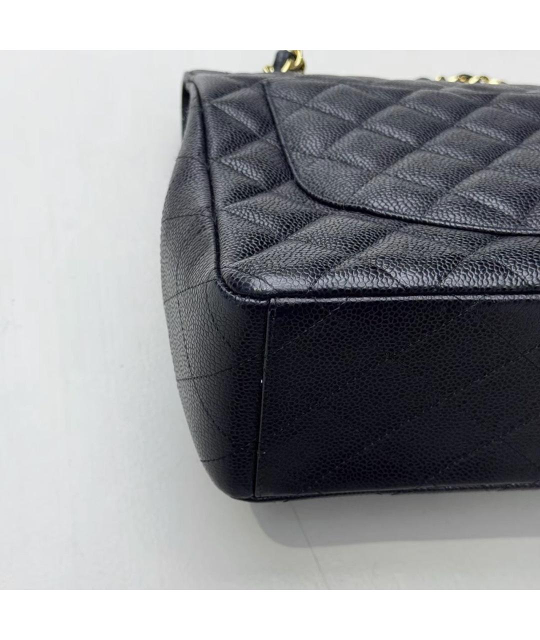 CHANEL Черная кожаная сумка через плечо, фото 8