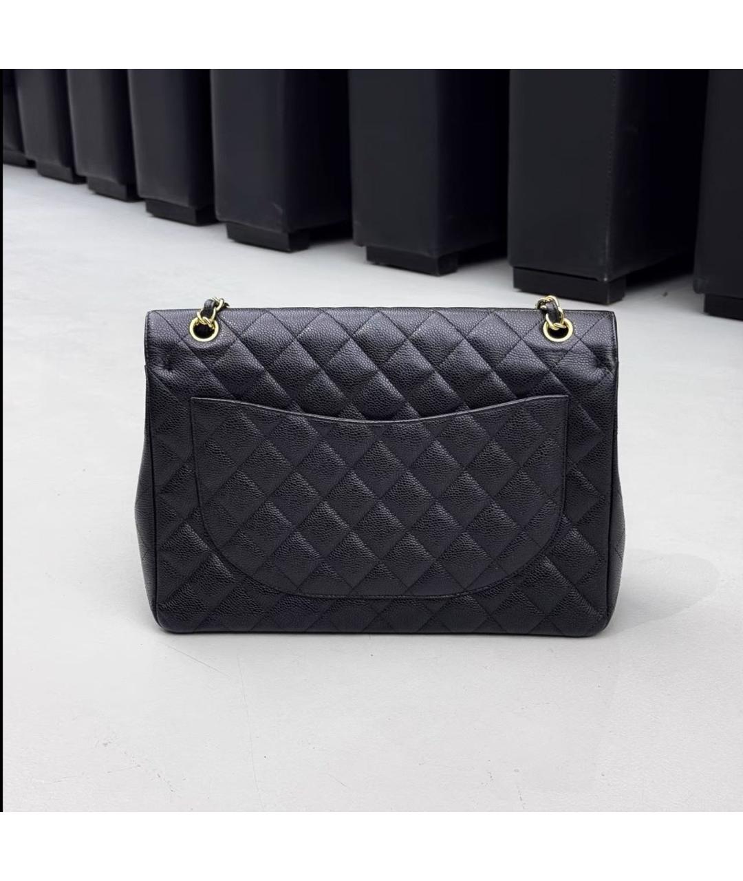 CHANEL Черная кожаная сумка через плечо, фото 2