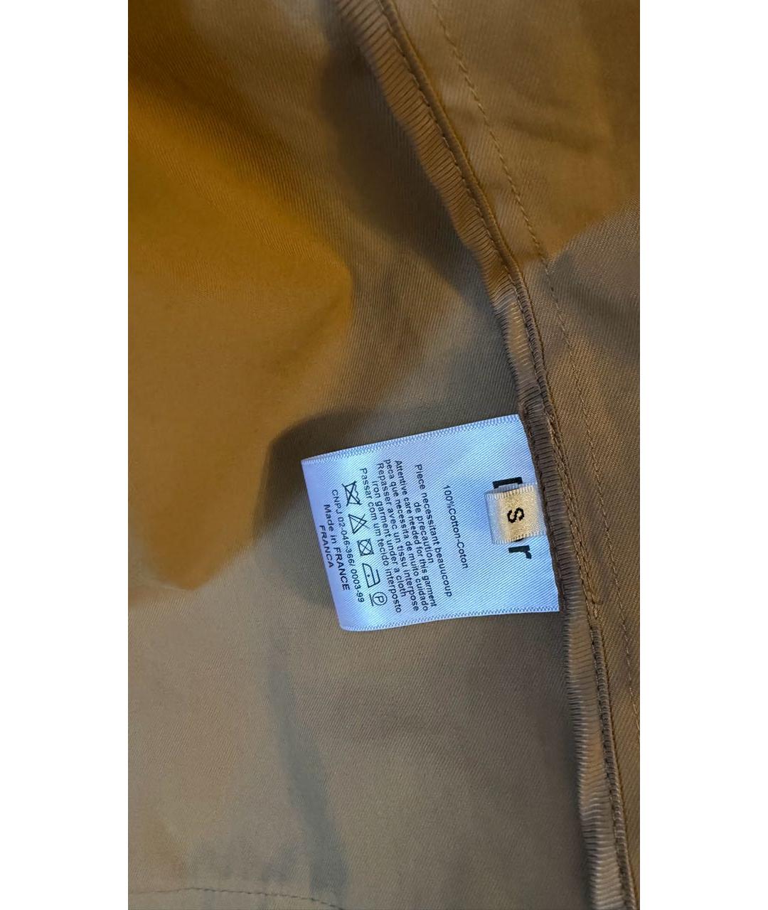 CHRISTIAN DIOR Бежевая хлопковая куртка, фото 4
