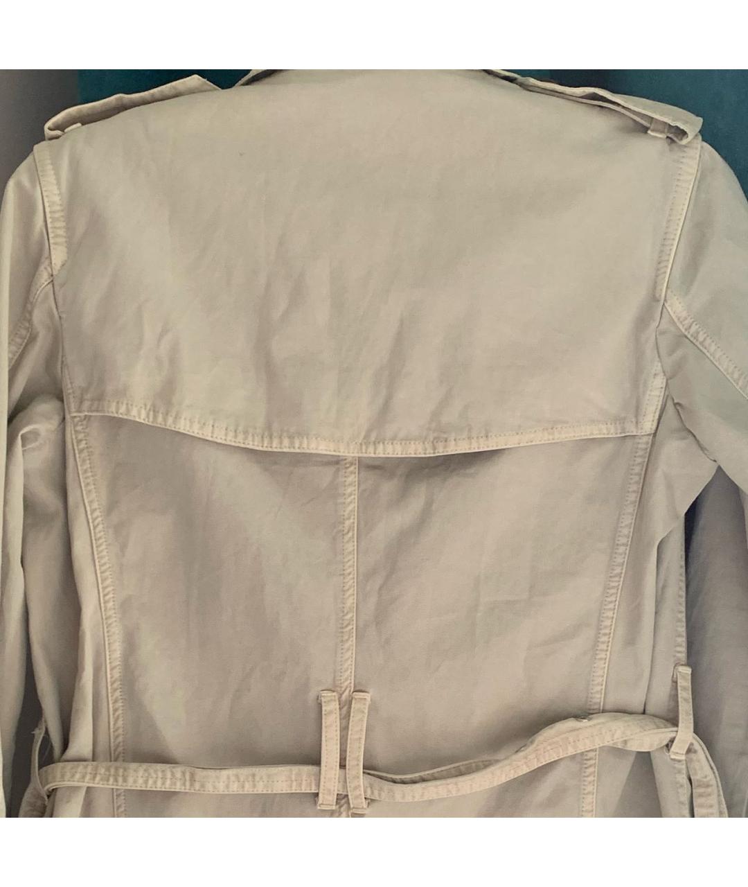 MONCLER Бежевое хлопковое пальто, фото 3