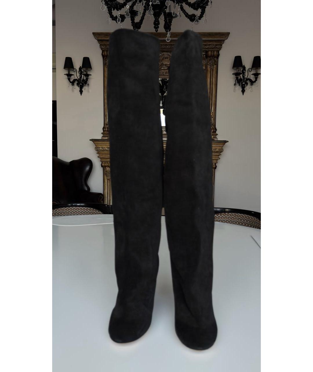 ISABEL MARANT Черные замшевые ботфорты, фото 2
