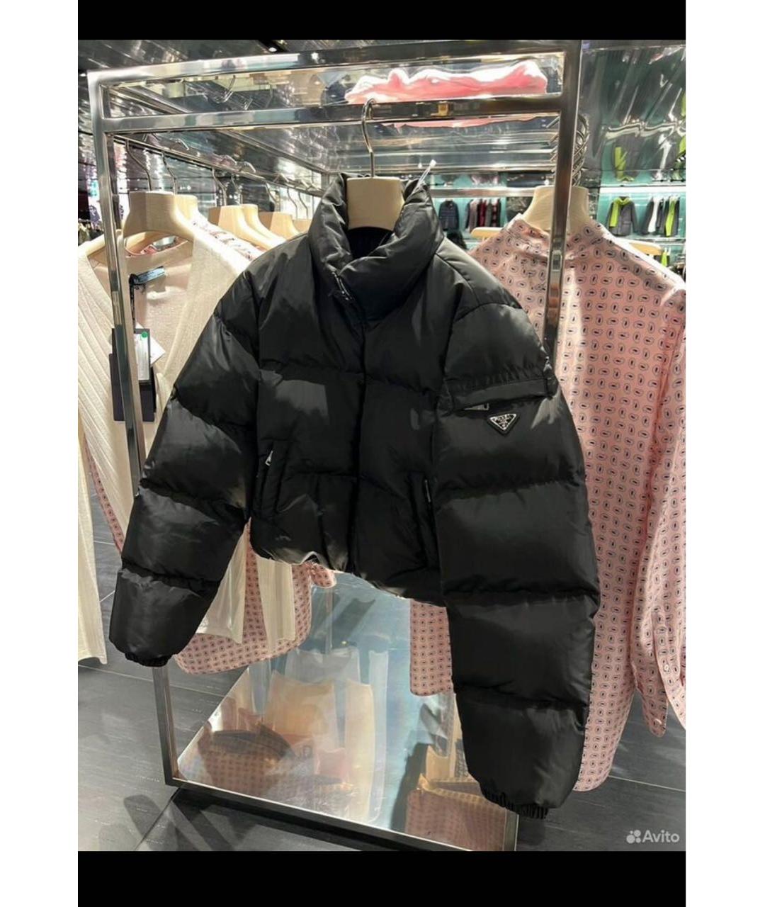 PRADA Черный пуховик, фото 3